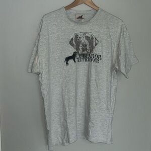 Vintage All Embroidered Thrashed Labrador Retriever Gr8 Dogs XL T-Shirt
